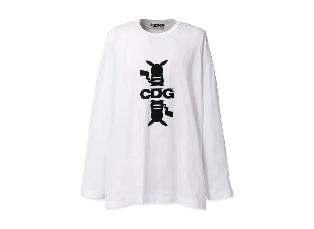 Comme des Garcons Pokemon Oversized Long Sleeved T-Shirt "White"