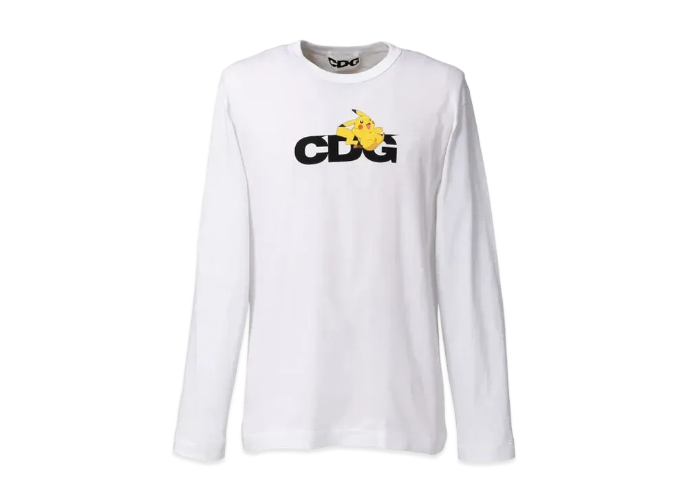 Comme des Garcons Pokemon Long Sleeved T-Shirt "White"
