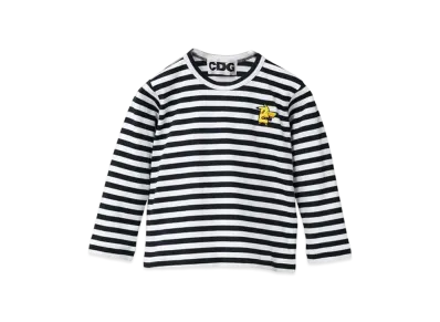COMME des GARCONS Pokemon Kids Long Sleeved T-Shirt With Emblem "Navy"