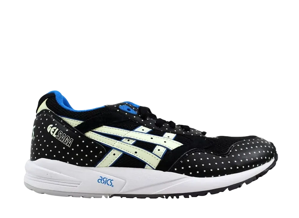 アシックス ゲルサガ "ブラック グロー イン ザ ダーク"