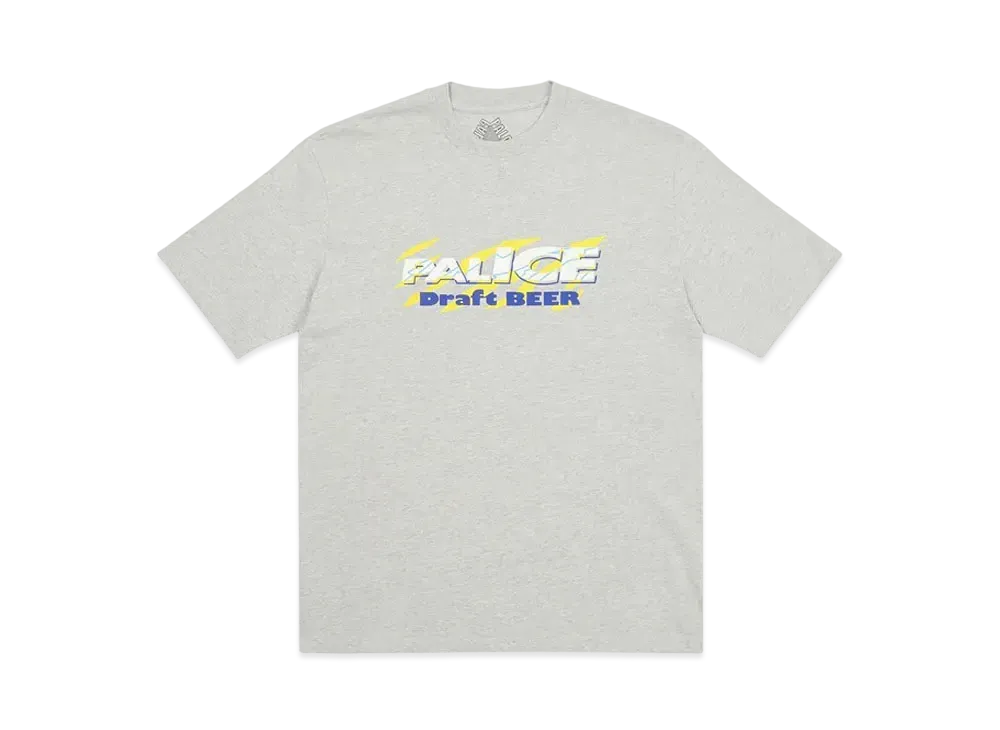 PALACE Light Beer T-Shirt "Grey Marl"