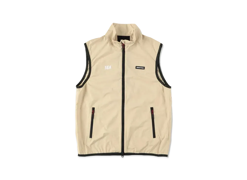 WIND AND SEA x BRIEFING Wind Vest WDS "Beige"