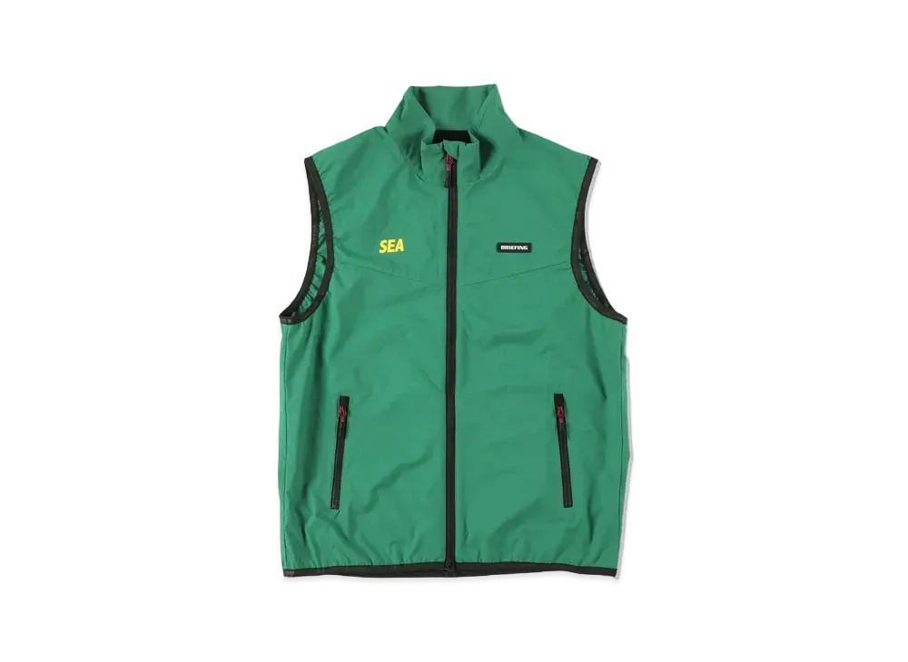 WIND AND SEA x BRIEFING Wind Vest WDS "Green"