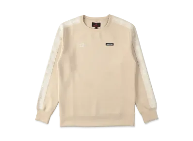 WIND AND SEA x BRIEFING Side Line Crew Neck WDS "Beige"