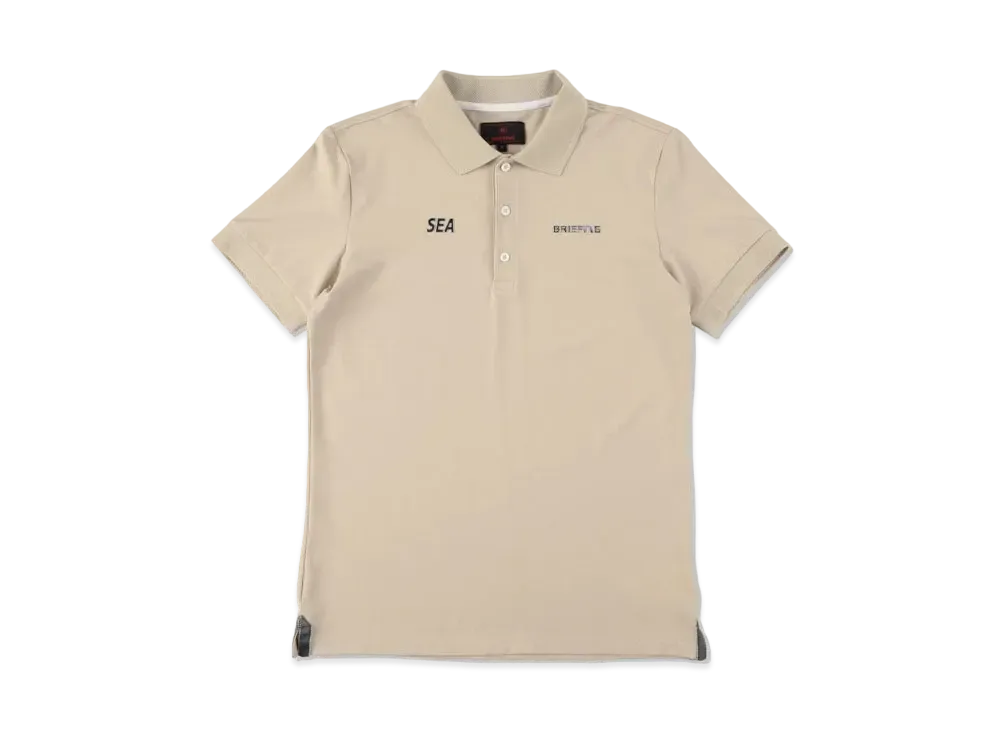 WIND AND SEA x BRIEFING Basic Polo WDS "Beige"