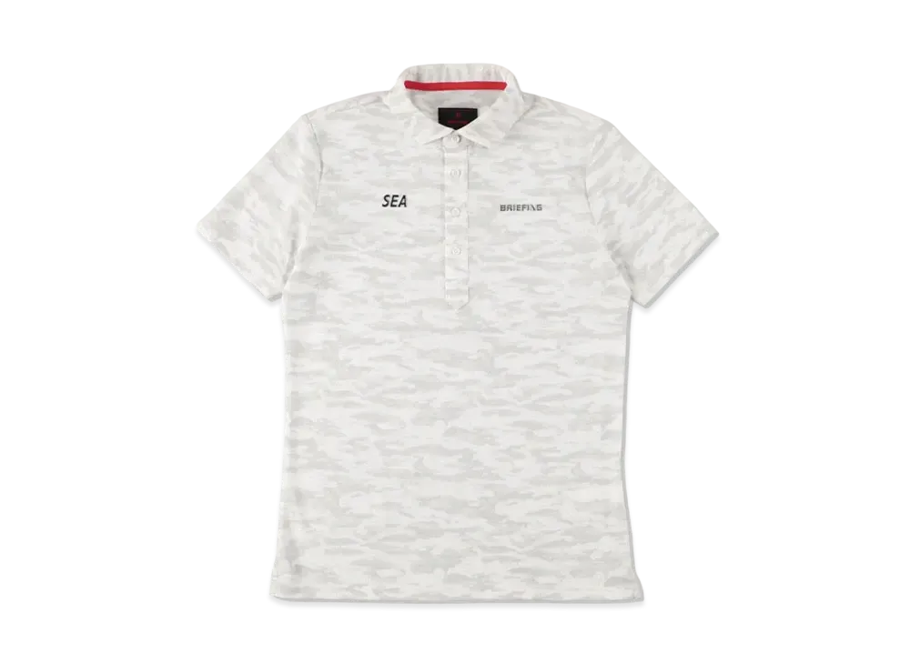 WIND AND SEA x BRIEFING Camo WC Shirt WDS "White"