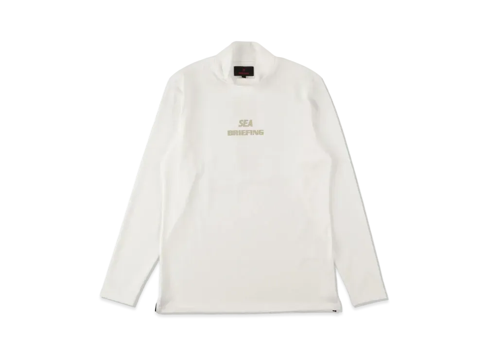 WIND AND SEA x BRIEFING Tour LS High Neck WDS "White"