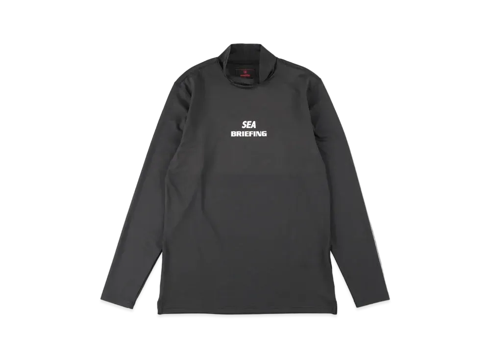 WIND AND SEA x BRIEFING Tour LS High Neck WDS "Black"