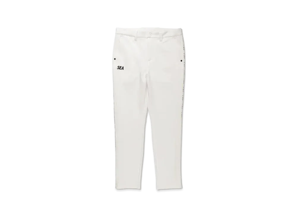 WIND AND SEA x BRIEFING Side Line Slim Jogger Pants WDS "White"