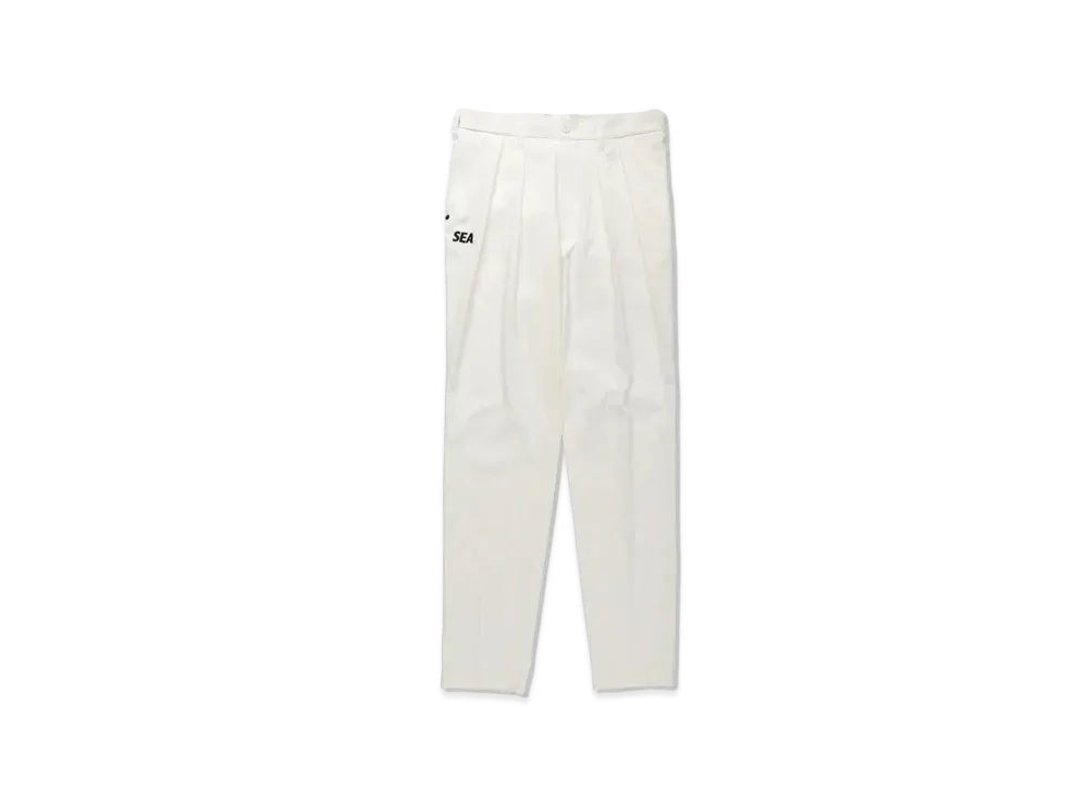WIND AND SEA x BRIEFING Wide Tuck Pants WDS "White"