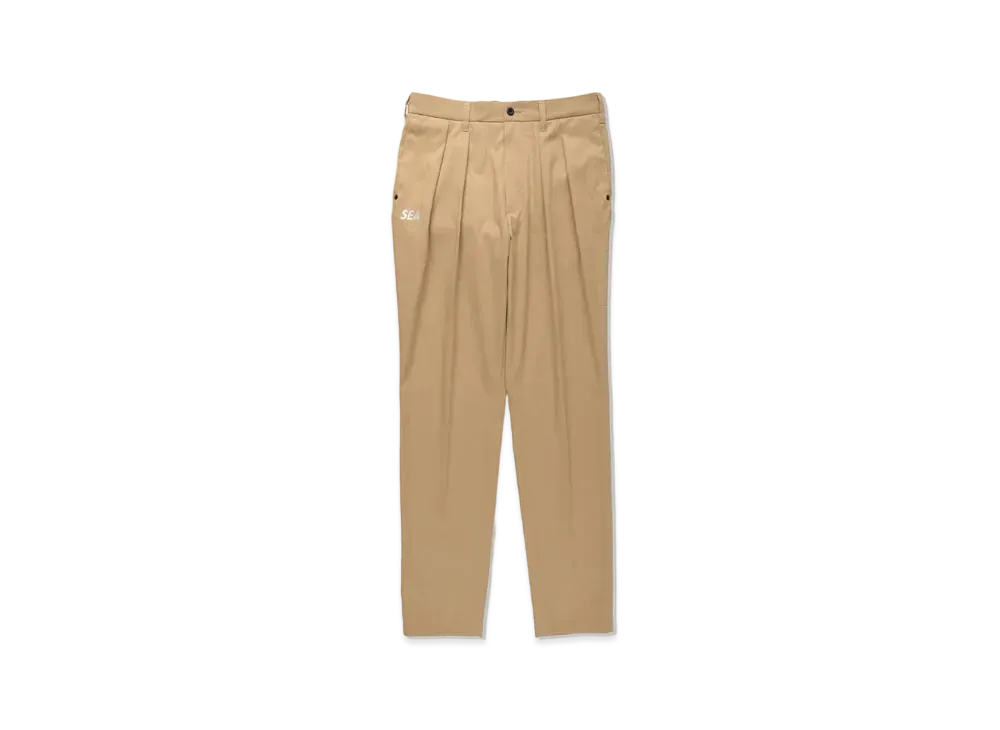 WIND AND SEA x BRIEFING Wide Tuck Pants WDS "Beige"