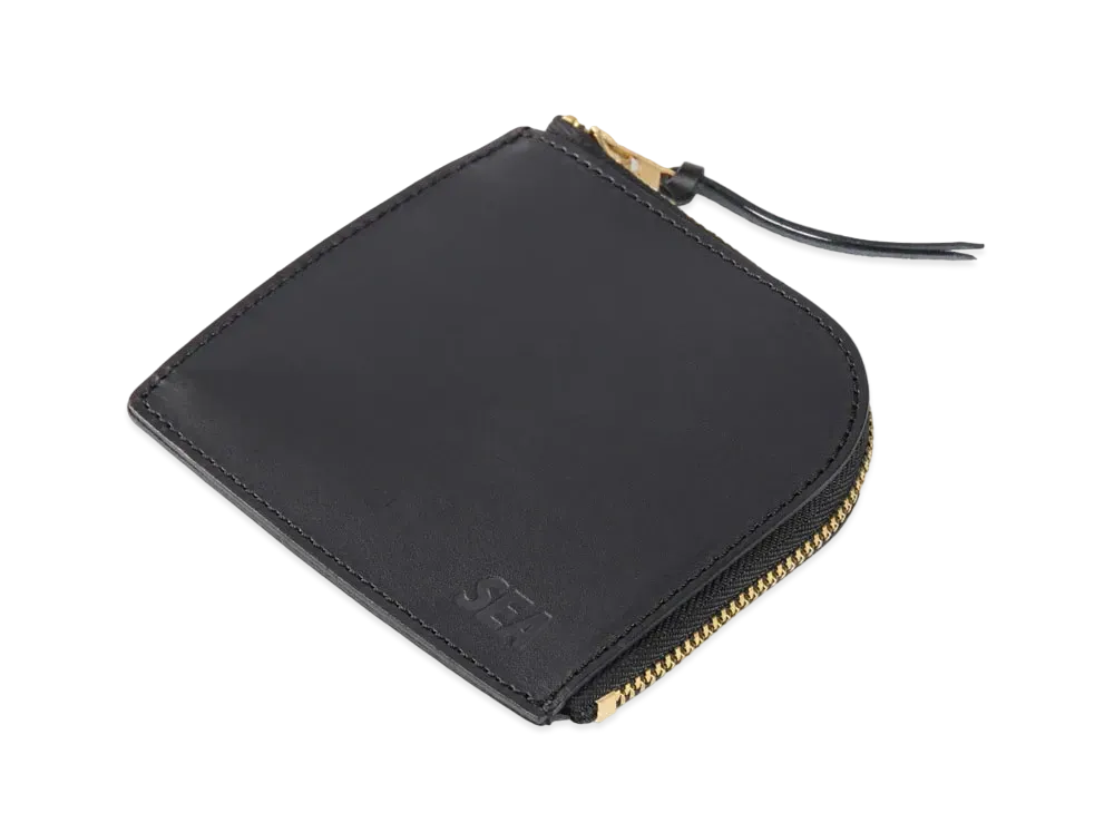 WIND AND SEA ウィンダンシー Leather Coin Wallet 財布 ケース ブラック 正規品 / 54878 WIND AND SEA Sea Leather Coin Wallet 