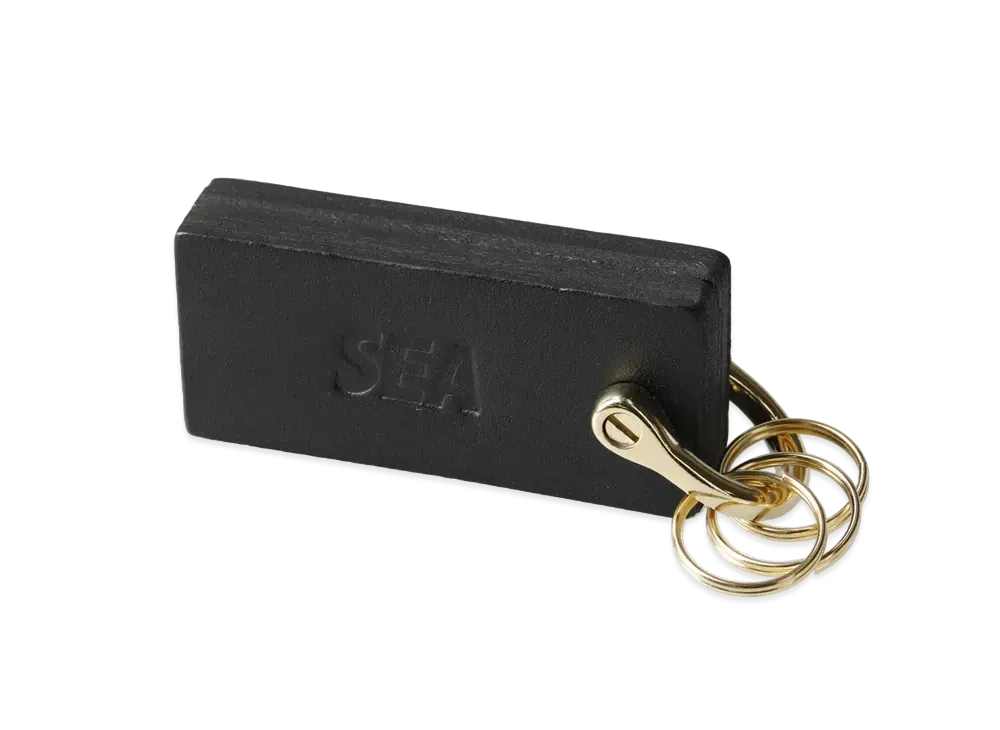 WIND AND SEA Sea Leather Key Holder "Black"