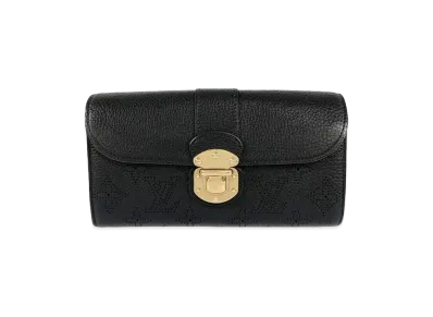 Louis Vuitton Iris Wallet Monogram Mahina "Noir"