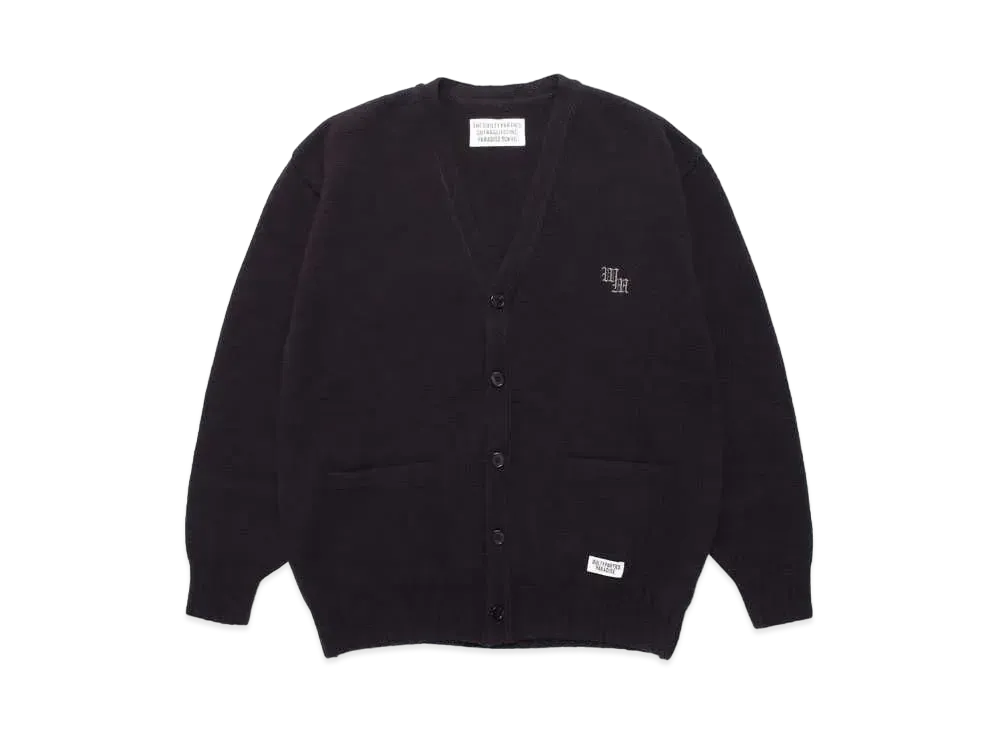 WACKO MARIA Classic Knit Cardigan "Charcoal"