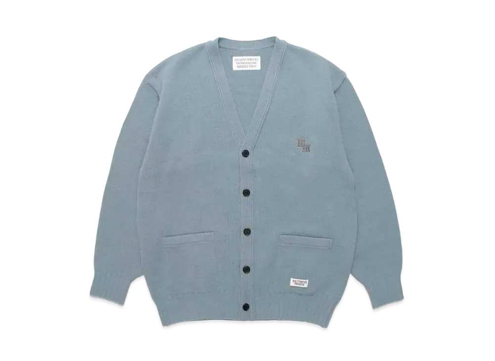 WACKO MARIA Classic Knit Cardigan "Light Blue"