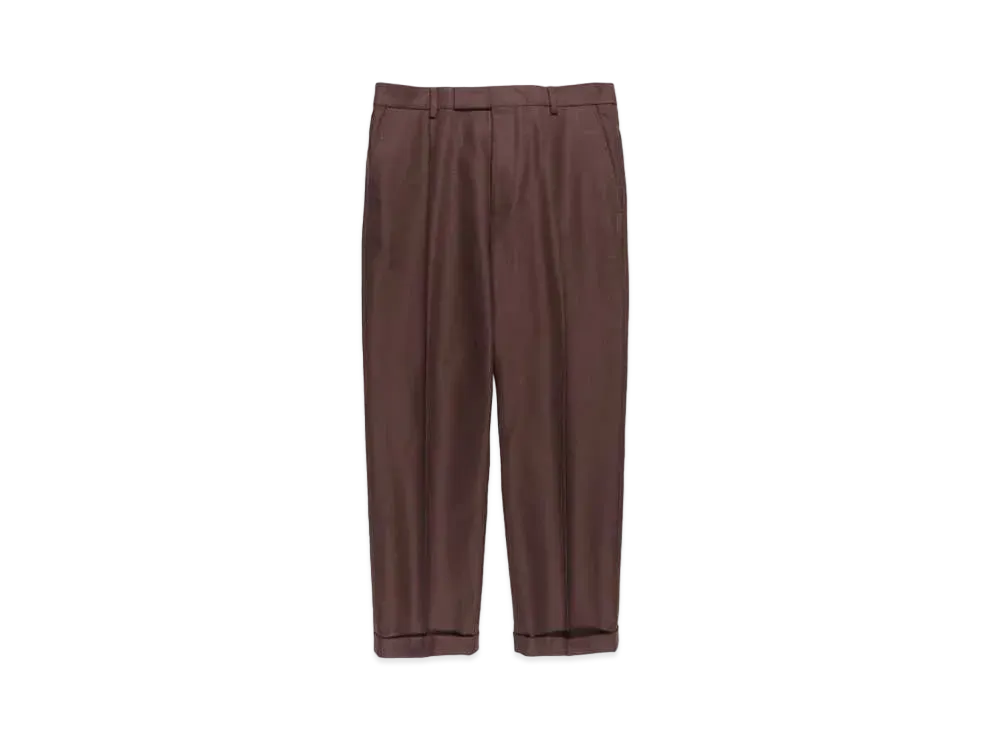WACKO MARIA T/C Pleated Trousers (Type-2) "Brown"