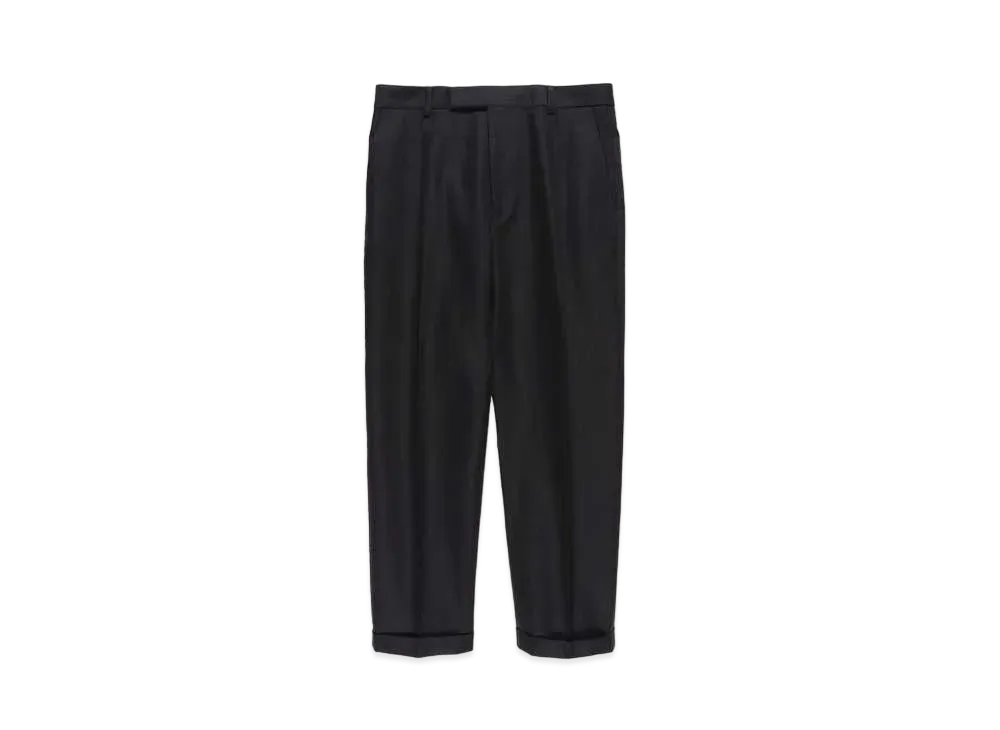 WACKO MARIA T/C Pleated Trousers (Type-2) "Black"