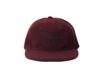WACKO MARIA Wool 6 Panel Cap "Burgundy"
