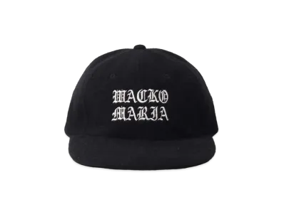 WACKO MARIA Wool 6 Panel Cap "Black"