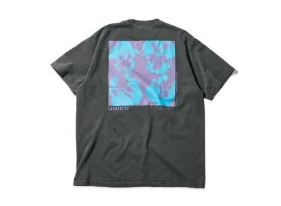 UNION Bouquet Tee Pigment Dye W/ Enzyme Wash "Black"