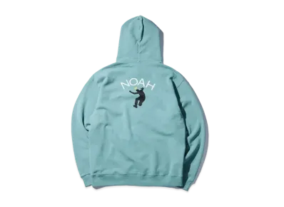 UNION NOAH Logo Lockup Big LS Hood Fleece "Blue"