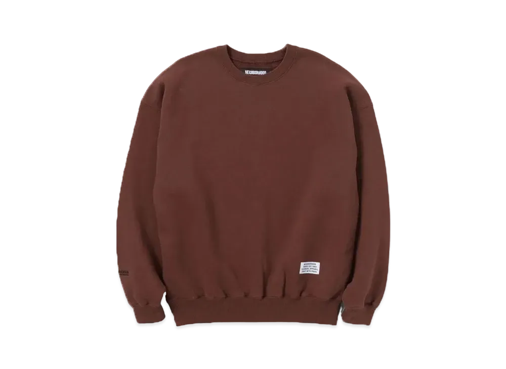 NEIGHBORHOOD SD-S Crewneck LS . CO "Brown"
