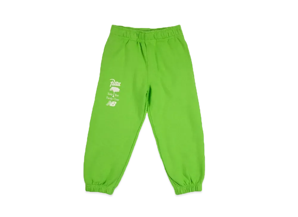 Patta × New Balance Family Kids Jogging Pants "Fluoro Green"