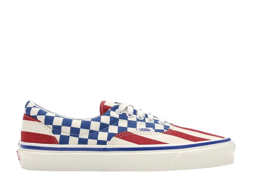 Vans Era 95 Anaheim Factory "Red Stripes Blue Checkers"