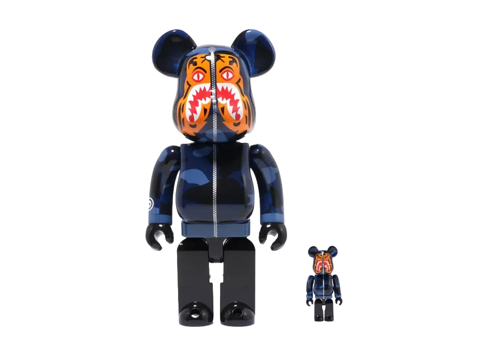 Bearbrick A BATHING APE Camo Tiger 100% & 400%