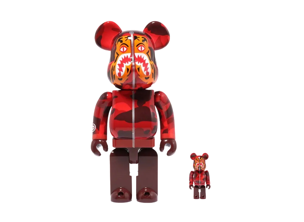 Bearbrick A BATHING APE Camo Tiger 100% & 400%