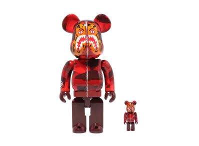 Bearbrick A BATHING APE Camo Tiger 100% & 400%