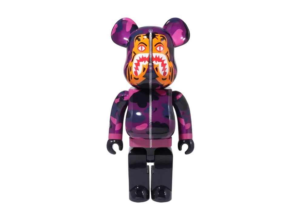 Bearbrick A BATHING APE Camo Tiger 1000%