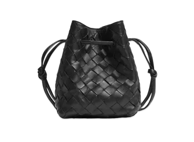 Bottega Veneta Small Intrecciato Bucket Bag "Black"