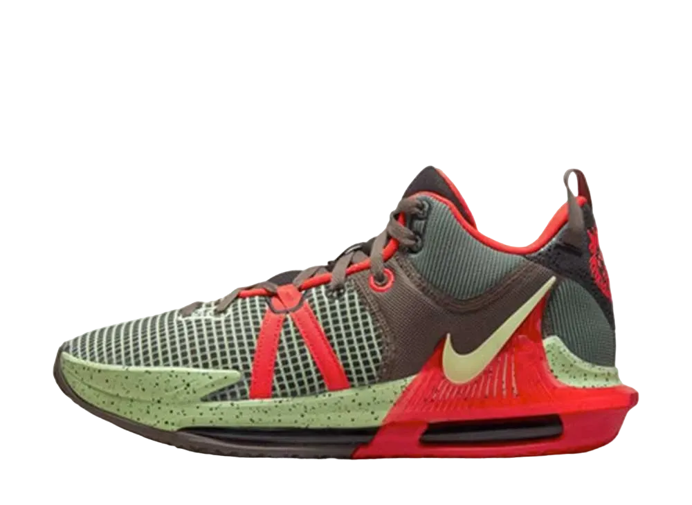 ナイキ レブロン ウィットネス7 "ブラック/ブライトクリムゾン/アリゲーター/ベアリーボルト"