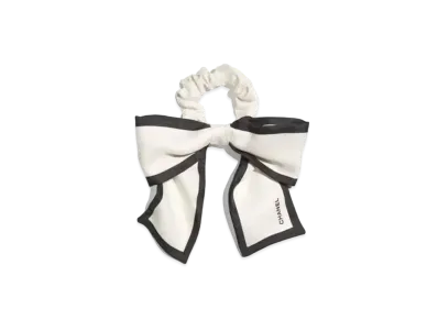 CHANEL Ribbon Scrunchie "White"