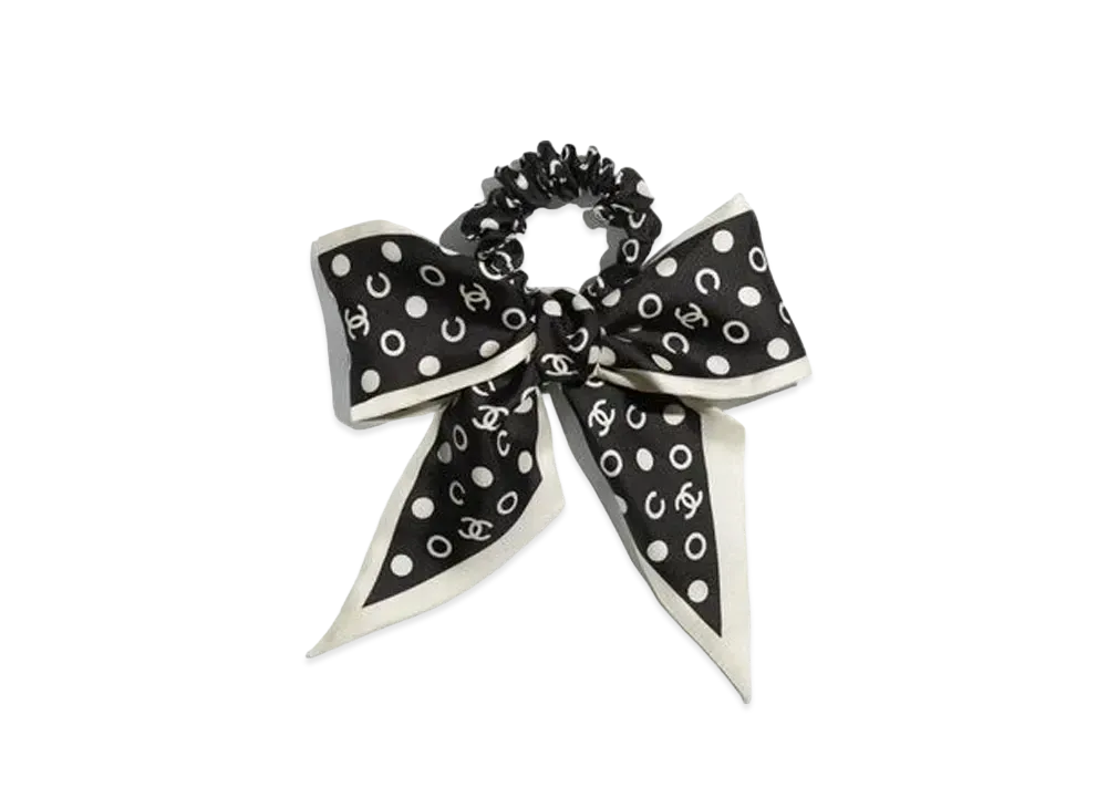 シャネル リボン ドット シュシュ 