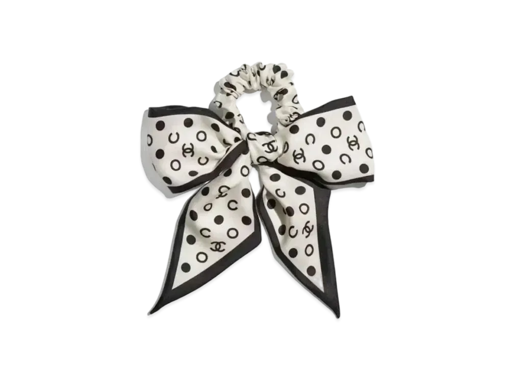 シャネル リボン ドット シュシュ 