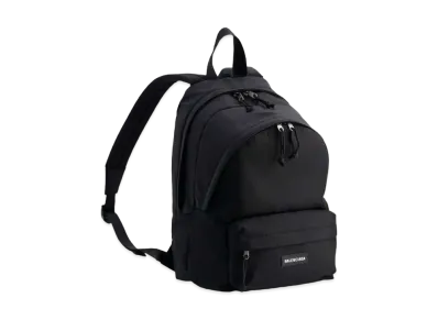 BALENCIAGA Explorer Double Nylon Backpack "Black"