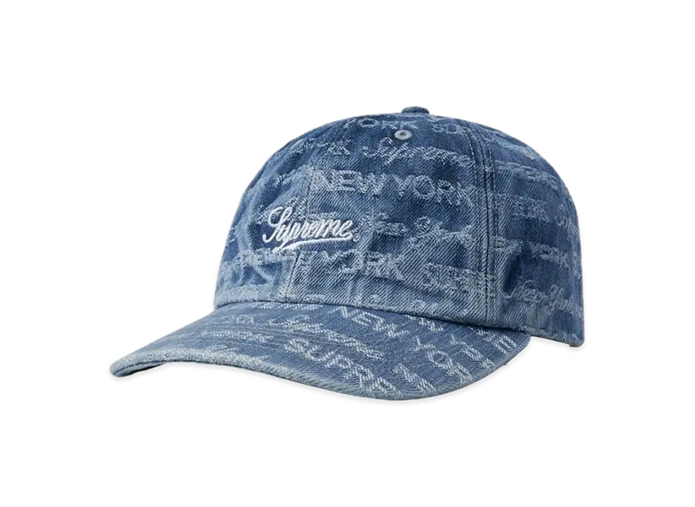 Supreme Multi Type Jacquard Denim 6-Panel "Blue"