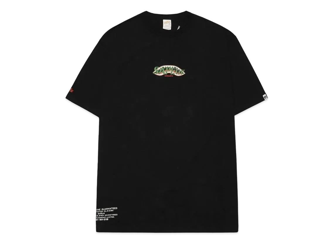 SAPEur Shark Mouth S/S Tee "Black"