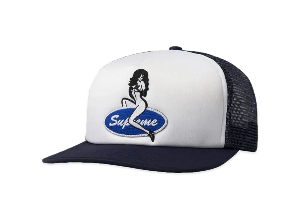 Supreme Pin Up Mesh Back 5-Panel "Navy"