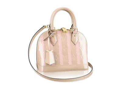 Louis Vuitton Monogram Vernis Rayure Alma BB "Dune"