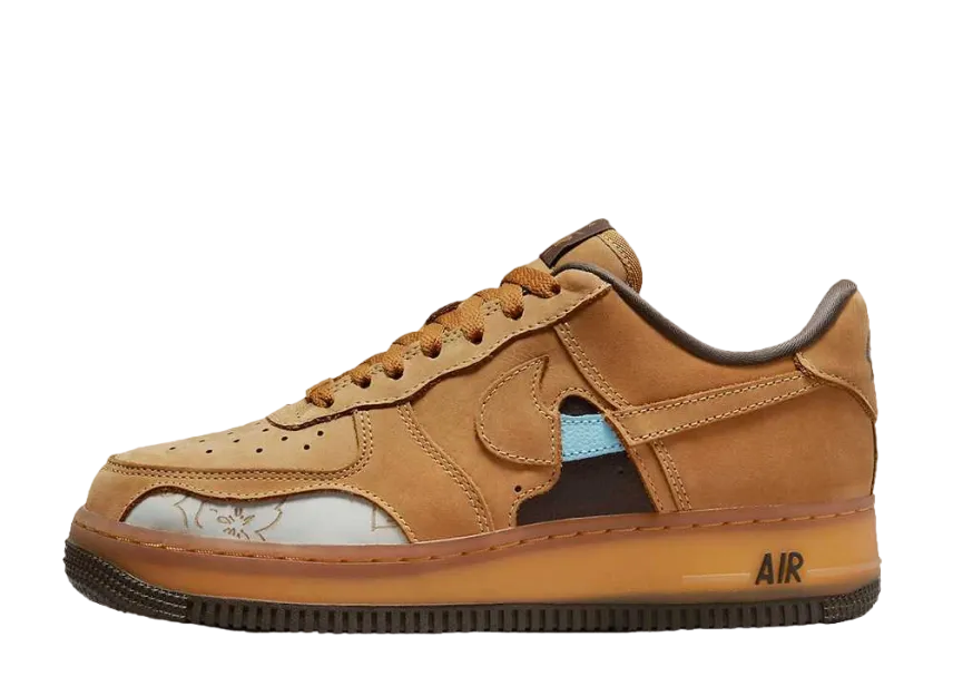 ナイキ ウィメンズ エアフォース1 ロー '07 "ウィート アンド ダークモカ"