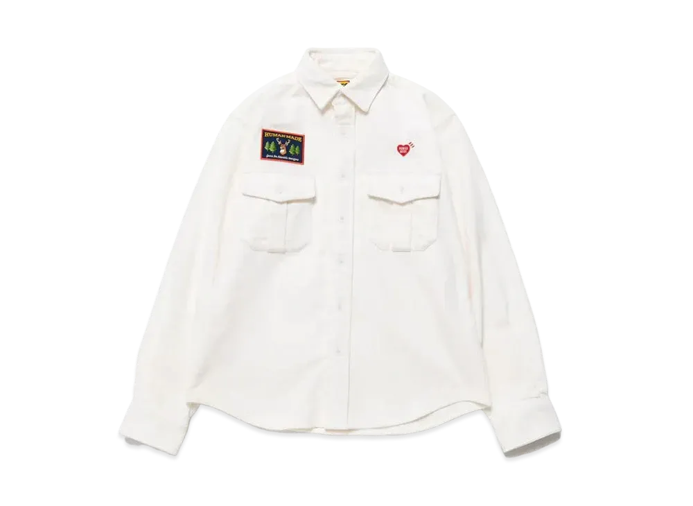 HUMAN MADE CORDUROY WORKSHIRT "White"