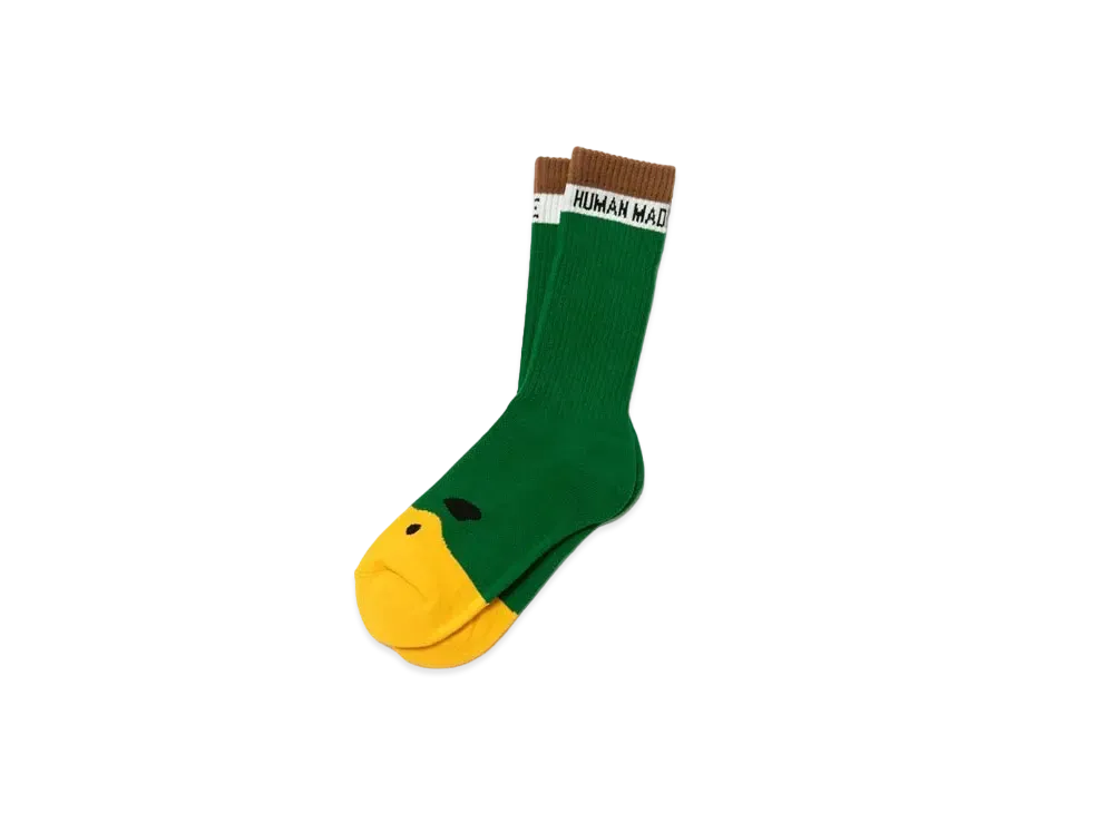HUMAN MADE DUCK PILE SOCKS "Green"
