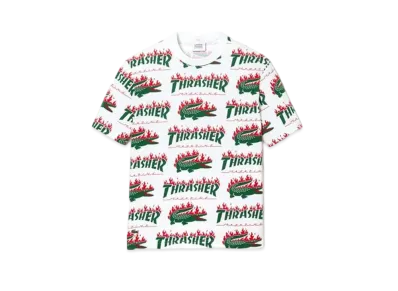 THRASHER x Lacoste Oversize Unisex Tee "White"