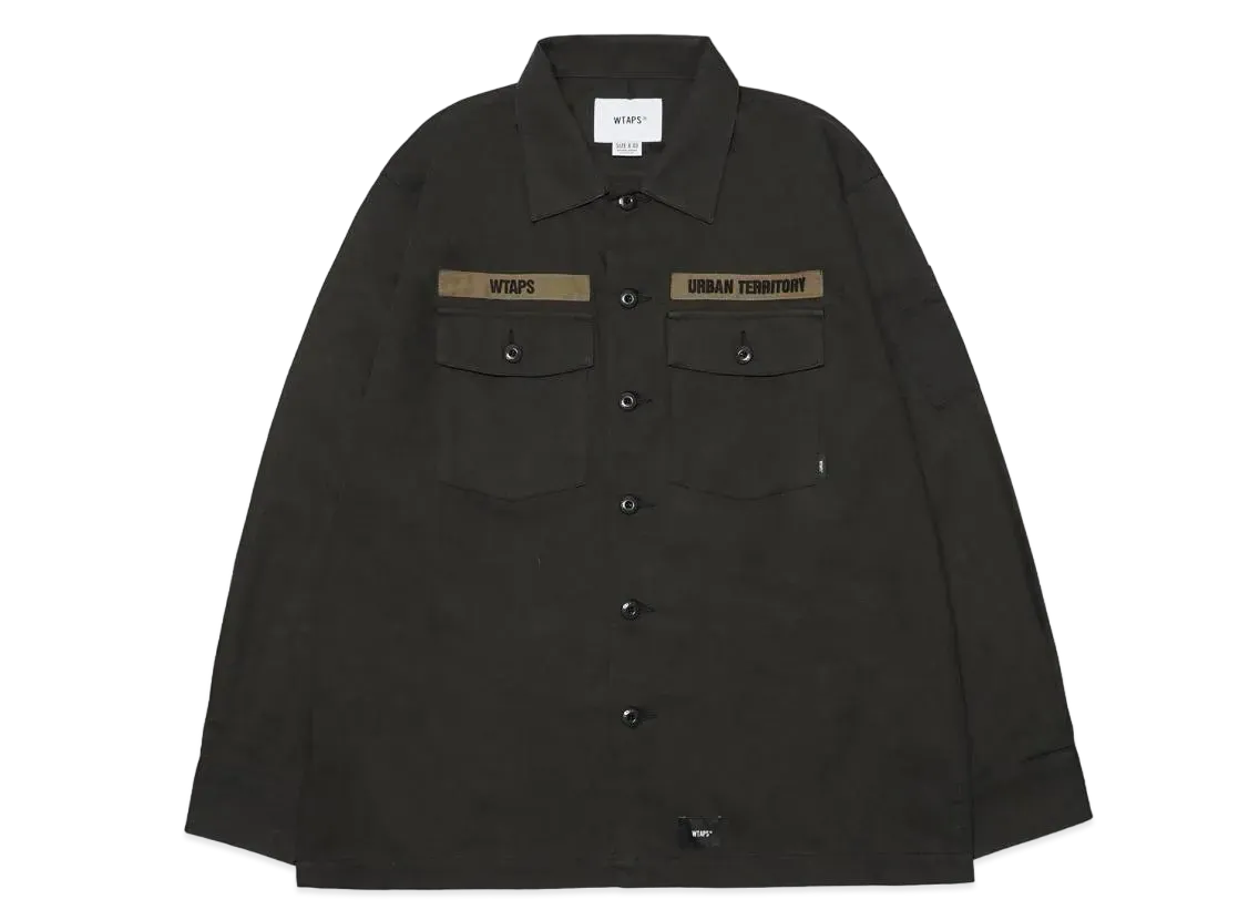 Wtaps BUDS / LS / COTTON. SERGE "Coyote Brown"