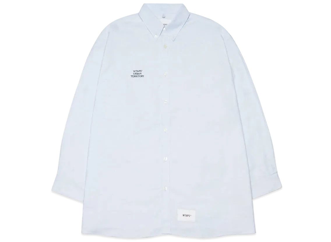 Wtaps BD 01 / LS / Cotton. Oxford. Wut "Blue"