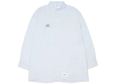 Wtaps BD 01 / LS / Cotton. Oxford. Wut "Blue"